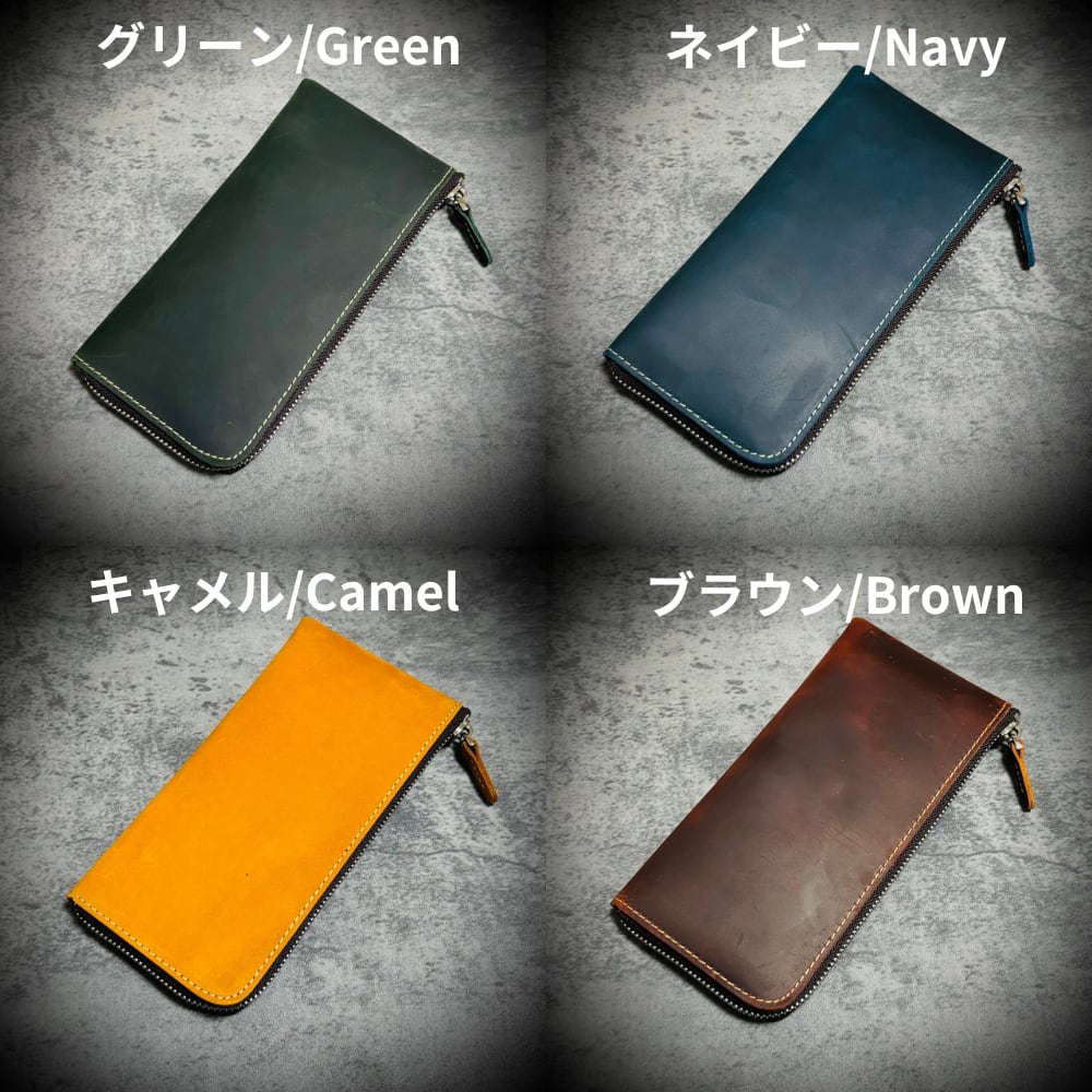 本革 L字長財布 イタリアンヌバックレザーメンズ レディースお洒落 大 