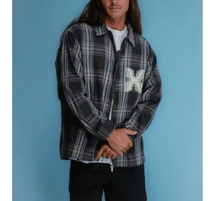salvagepublic/チェックジップジャケット￥26,000(28,600)