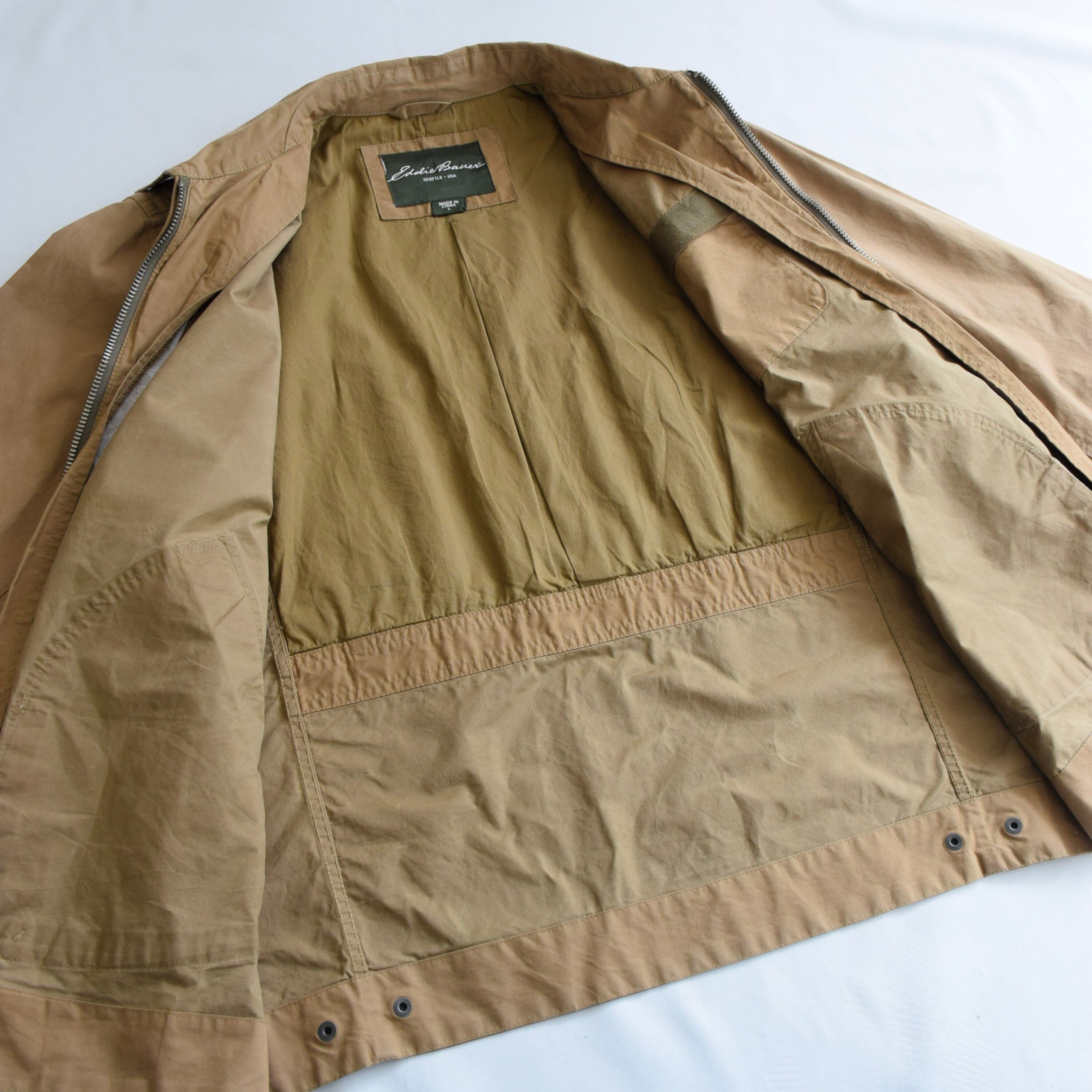 Eddie Bauer スイングトップ ジャケット メンズ L ブラウン ワーク