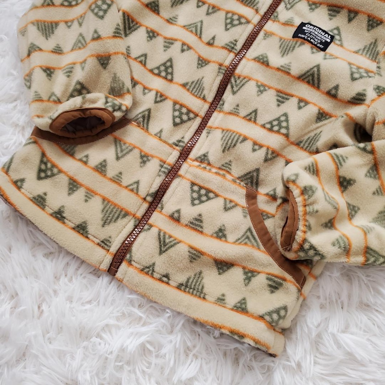 【USED】フリースアウター　ジャンバー　パーカー　部屋着