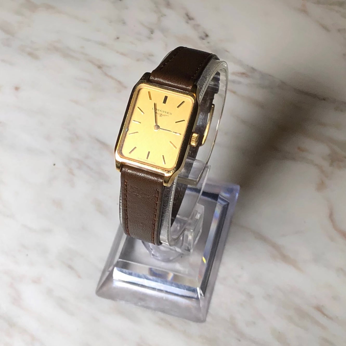 vintage LONGINES rectangle case manual winding watch | NOIR ONLINE
