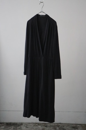 80s-90s Euro deep v-neck one-piece