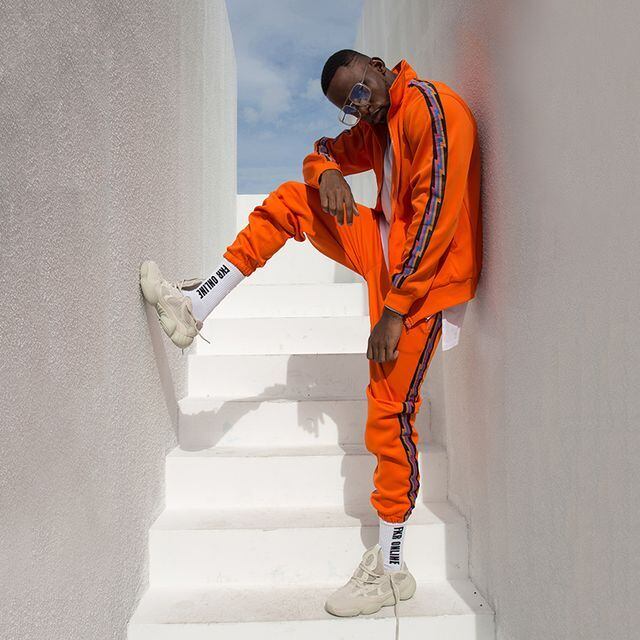 予約販売】メンズ セットアップ 上下 長袖 ジャージ ライン セット