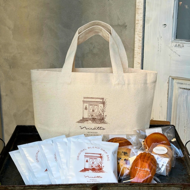 【3周年記念・数量限定】Anniversary Bag｜米粉焼菓子＆ドリップコーヒー付きキャンバスランチバッグ