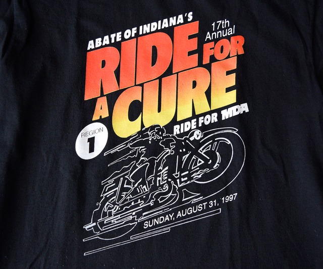90s RIDE FOR A CURE T-SHIRTS  M