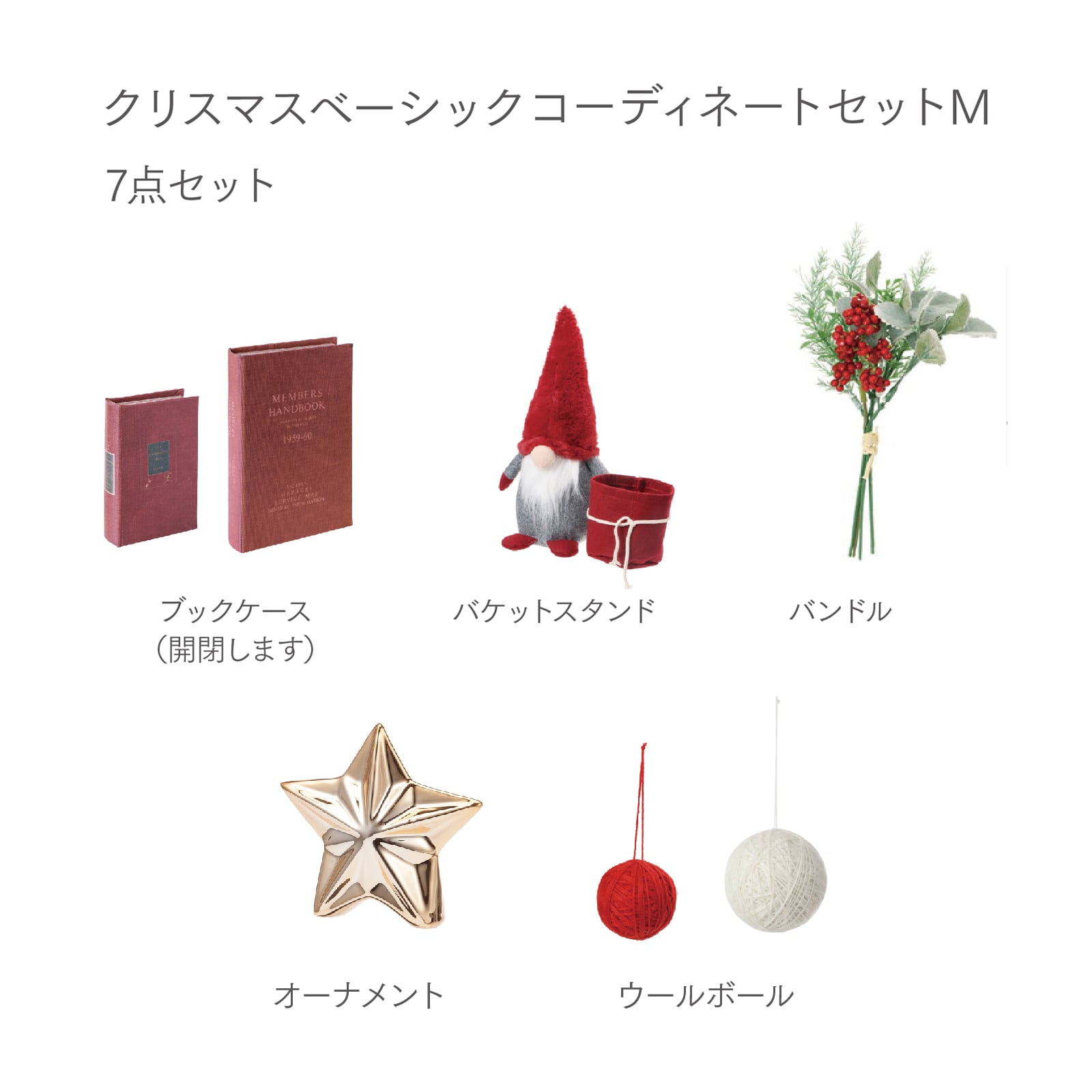 クリスマスベーシックコーディネートセットM