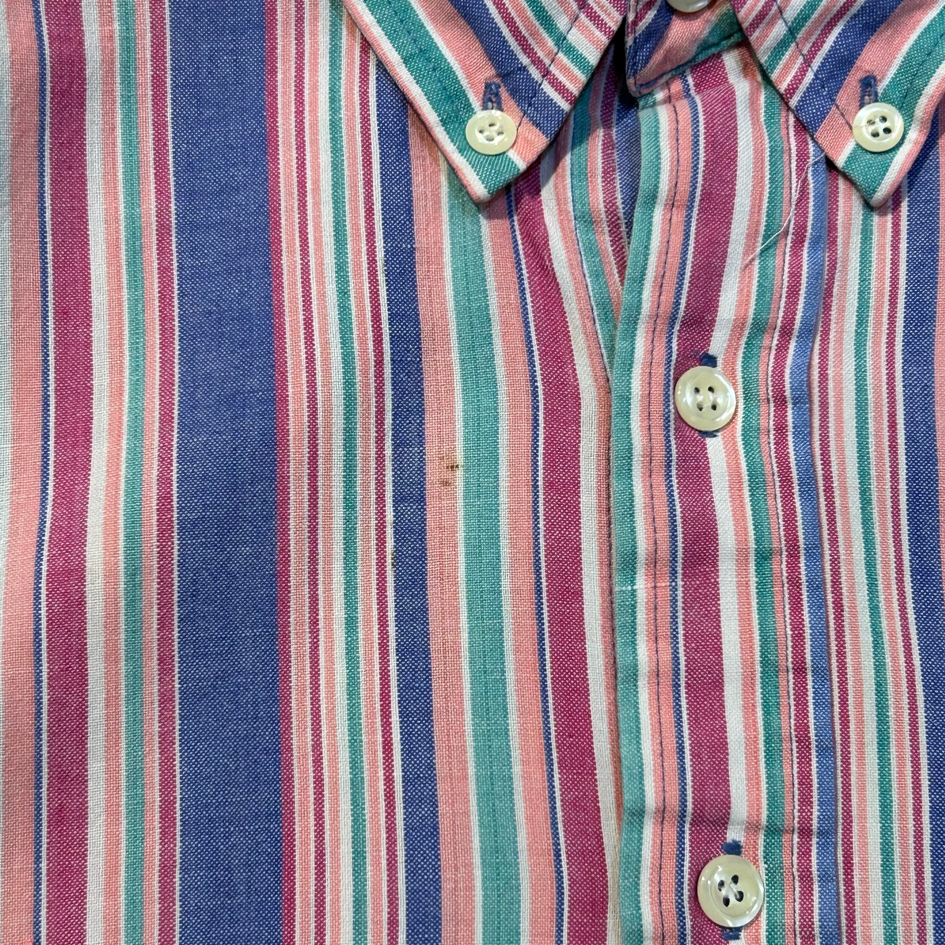 90s ジェイクルー 長袖シャツ ポプリンシャツ ボタンダウン ブルー J.CREW J.Crew ジェイクルー ボタンダウン スリムフィット