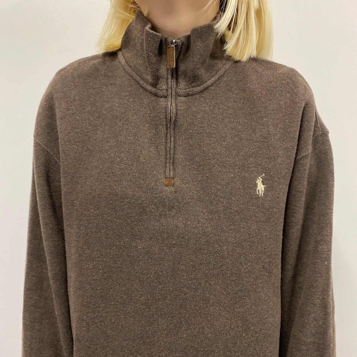 Polo by Ralph Lauren ポロバイラルフローレン ハーフジップ リブ