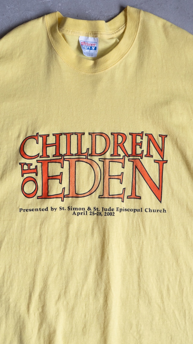 "CHILDREN OF EDEN" used Logo t-shirt