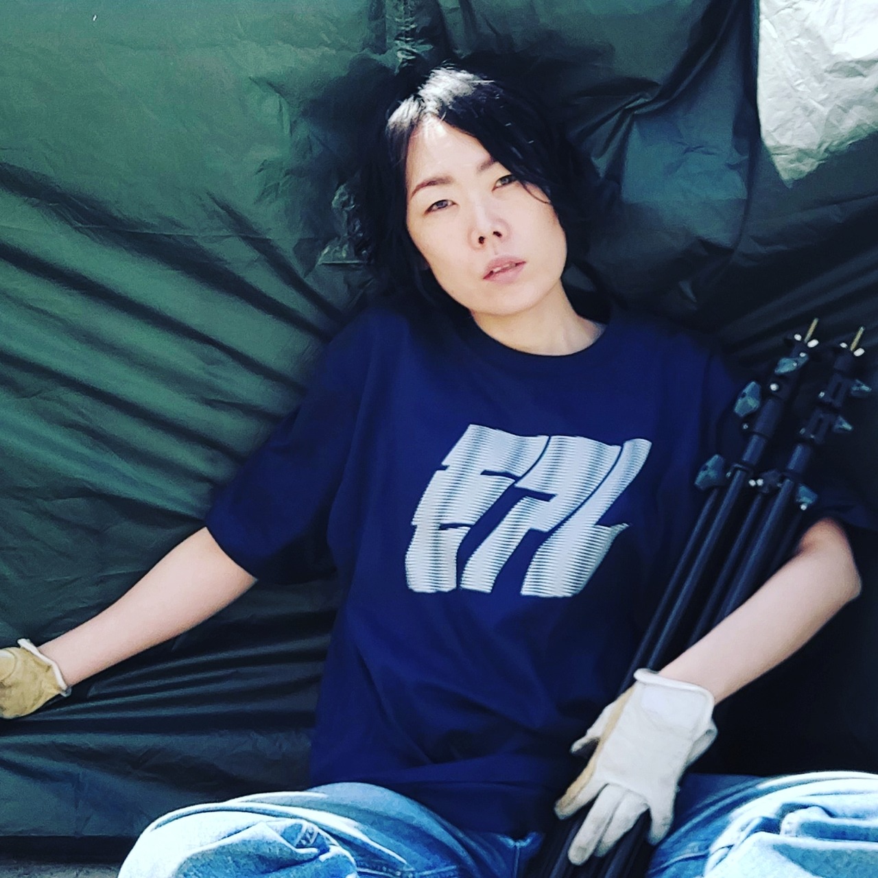 モアレったTシャツ・白