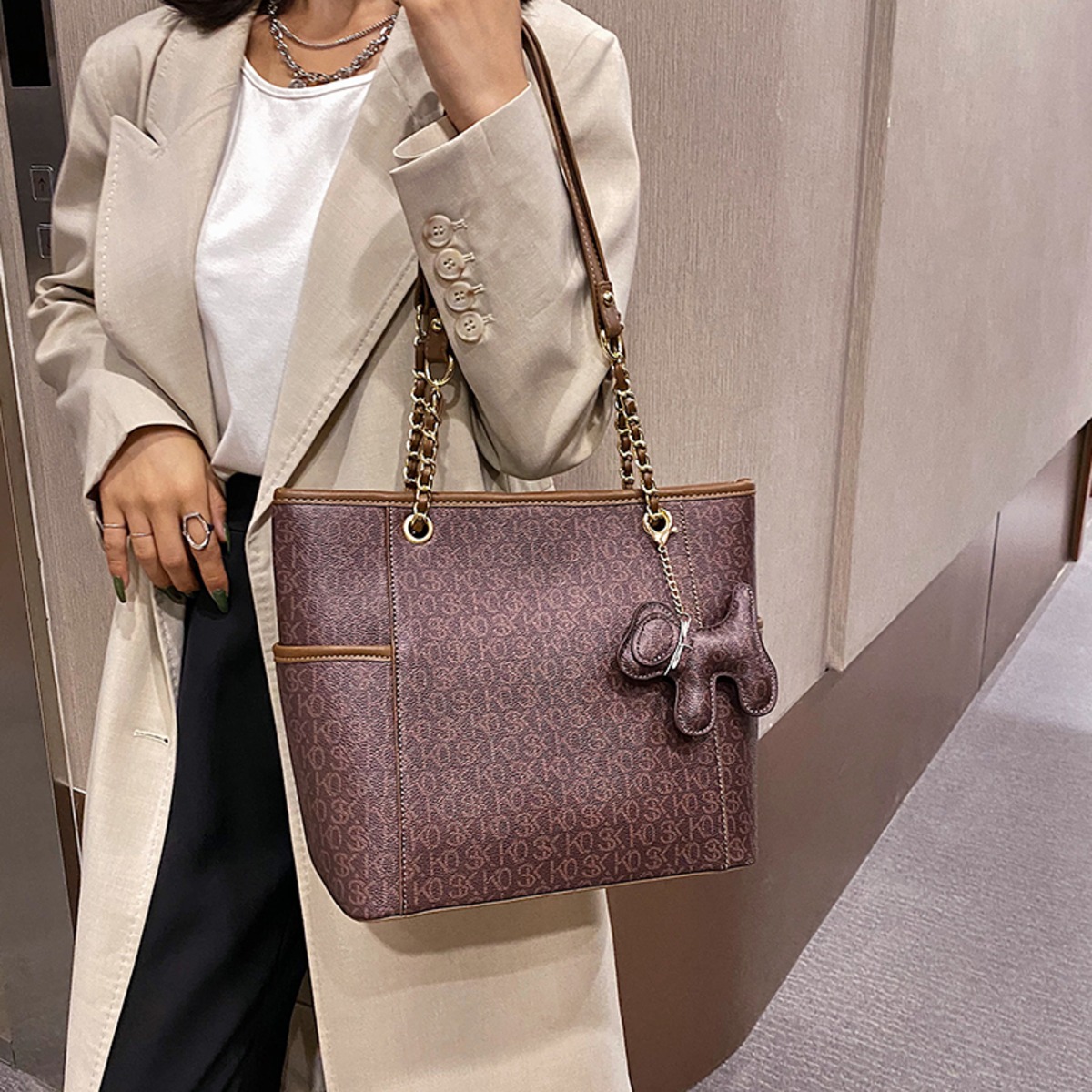 Simple ladies big bags women bags 2020 autumn and winter new trendy