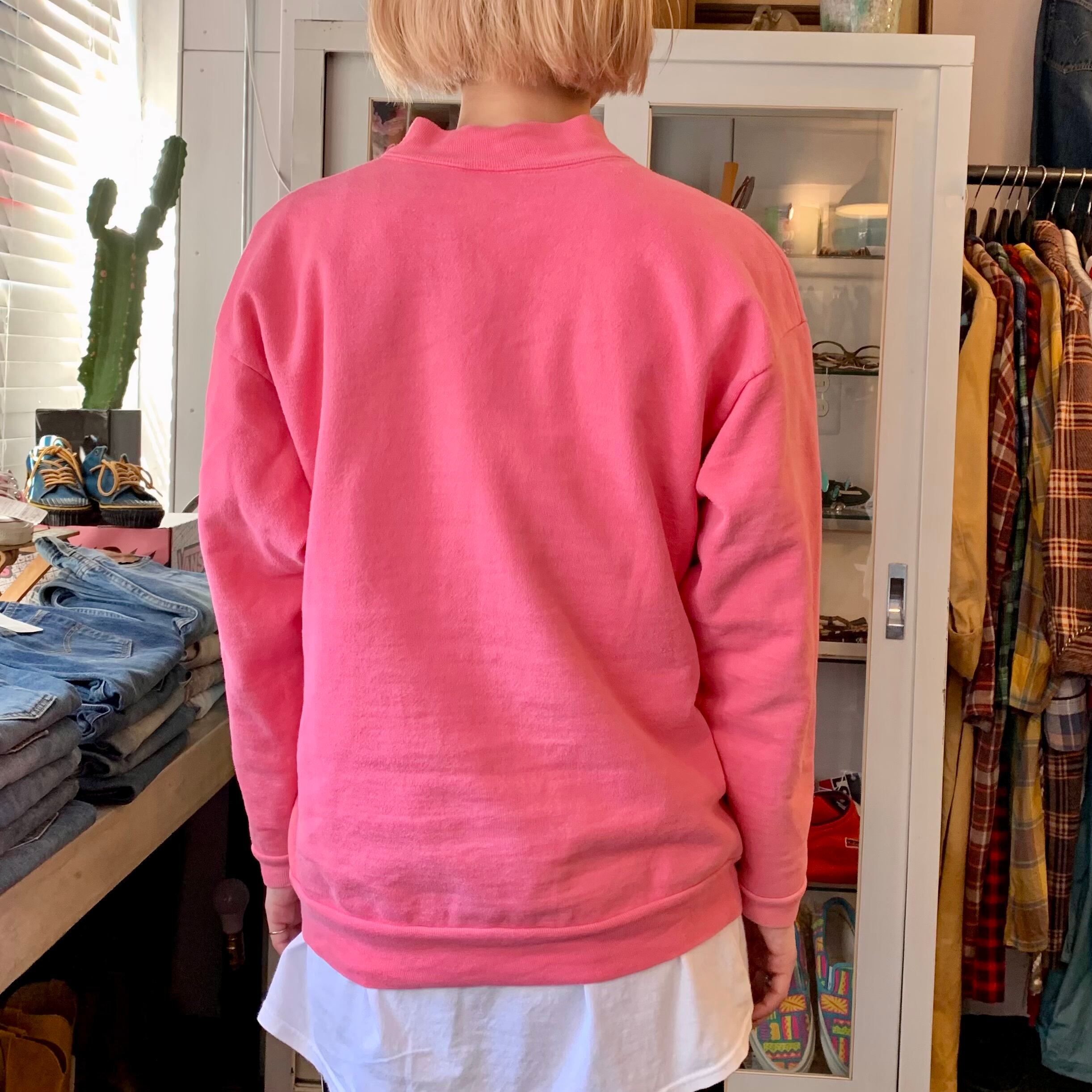 guess ゲス ピンクトレーナー ＊今なら値下げ可能 90's GUESS PRINT SWEAT SHIRTS made in U.S.A. ゲス スウェットシャツ