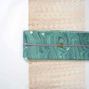 suminagashi リバーシブル半巾帯 〈clear　green〉
