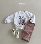 【取寄】teteco ビンテージMTM|秋服|韓国子供服| 26/AT