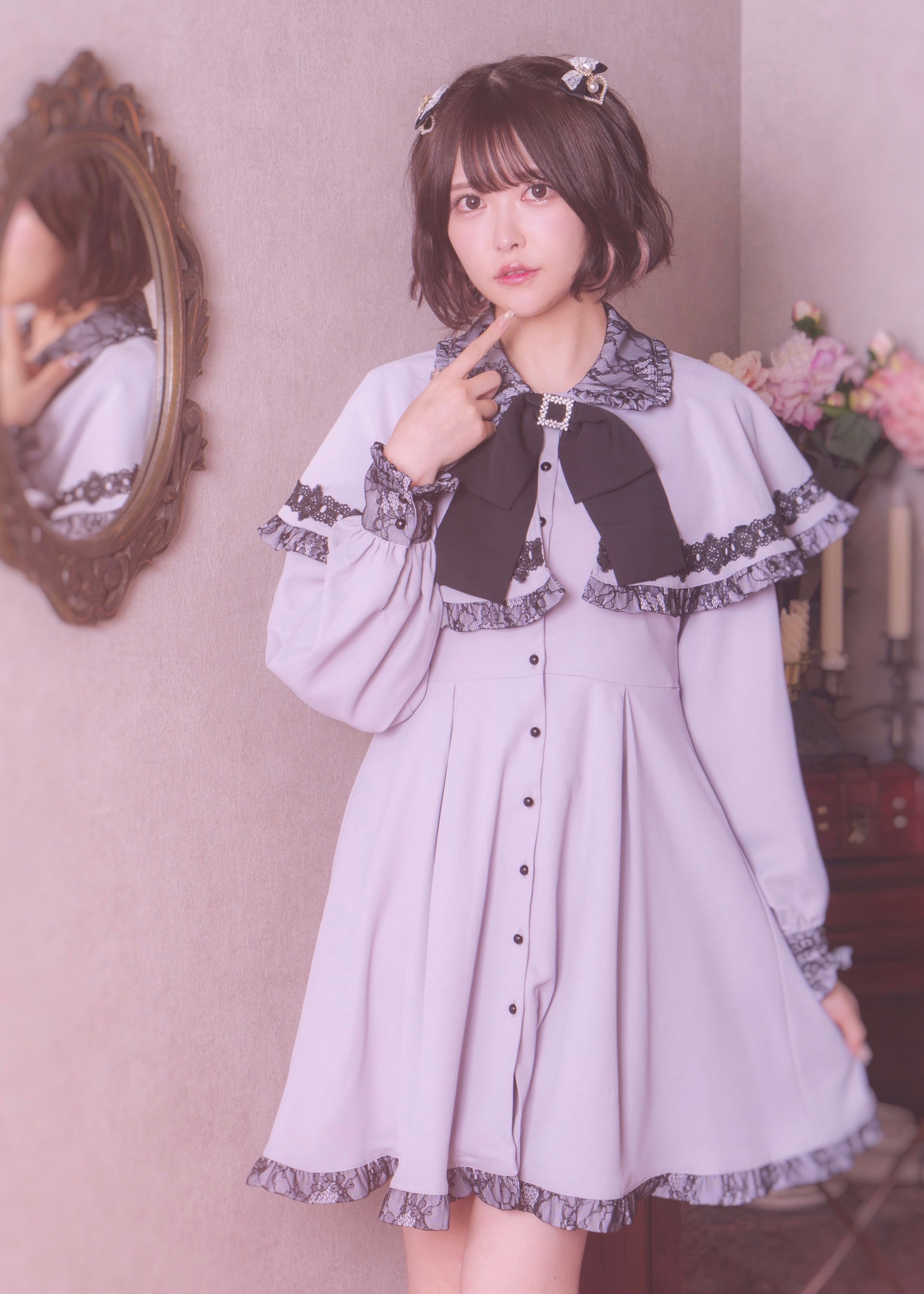 【ManonMimie】Romantic Cape One-piece