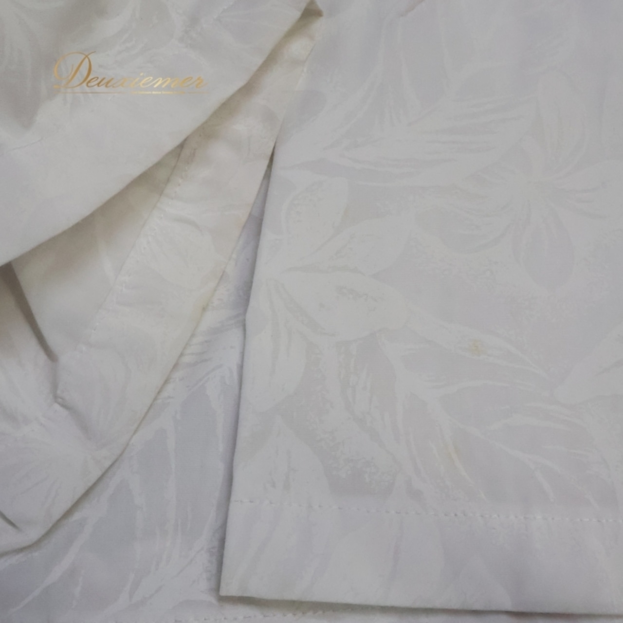 フラダンス 衣装 ワンピース ドレス マーメイドライン エムエムジェイ ホワイト系 MermaidLine MMJ 日本製 ワンカラー フリル かわいい 華やか 上品 きれい 明るい 白 ハワイアン アロハ ハワイアンプリント フラ ダンス レッスン 練習