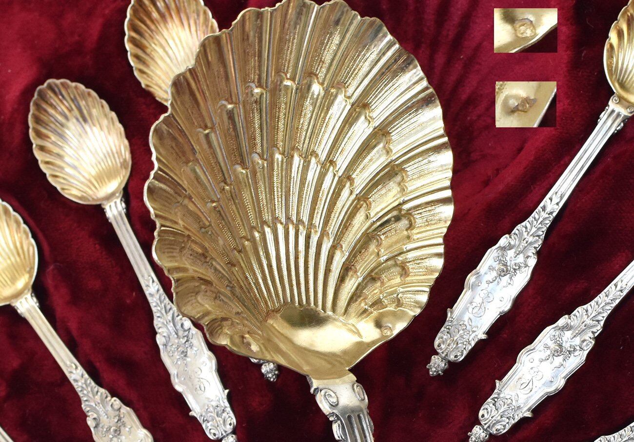 Puiforcat ピュイフォルカ／「アイリス」純銀製 カトラリー 2本セット