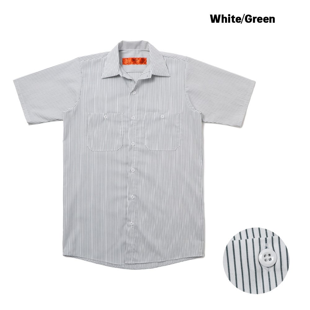 RED KAP レッドカップ SP20 Short Sleeve Striped Work Shirt 半袖