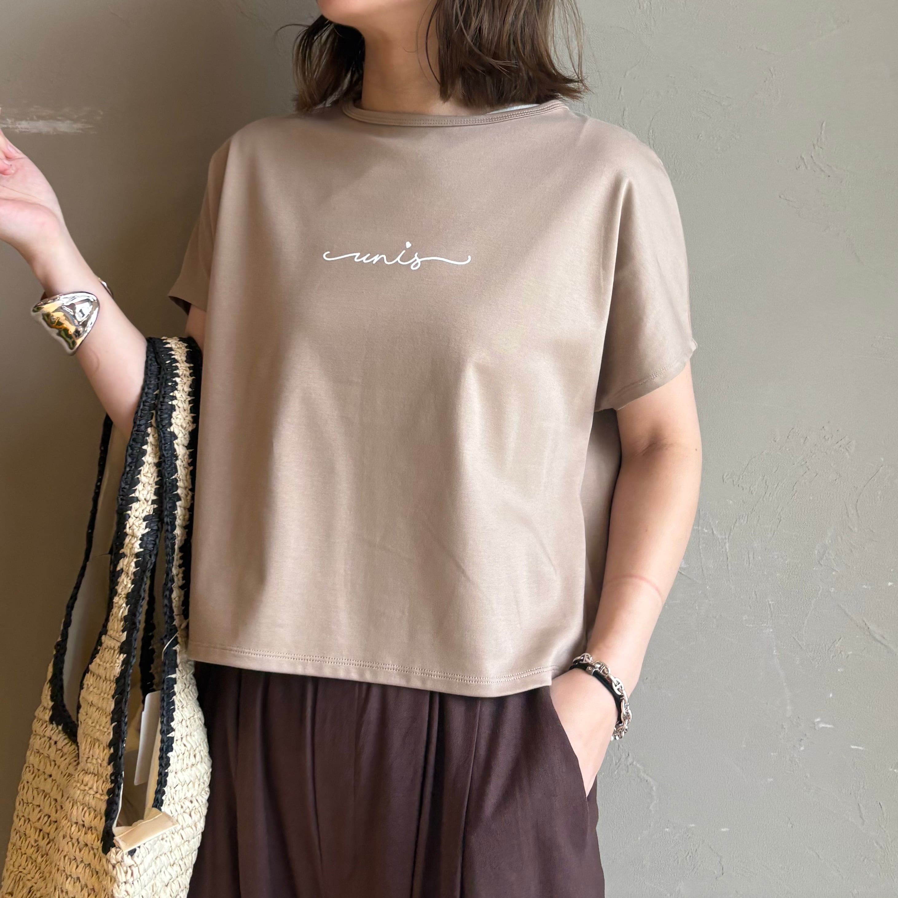 【 QTUME 】Unis コンパクトスムースTシャツ