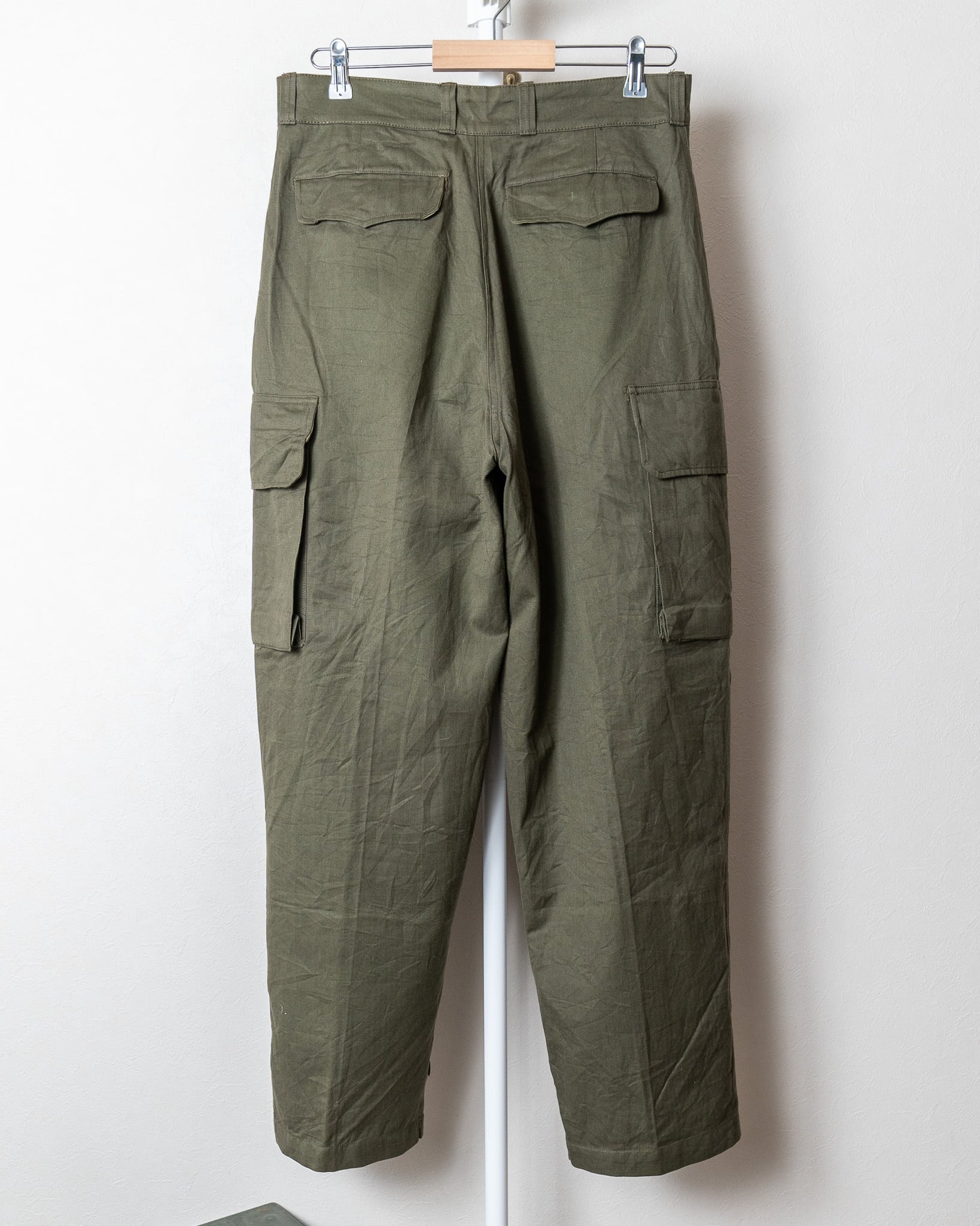 モヘアカシミヤカシミア実物　French military m47 field pants