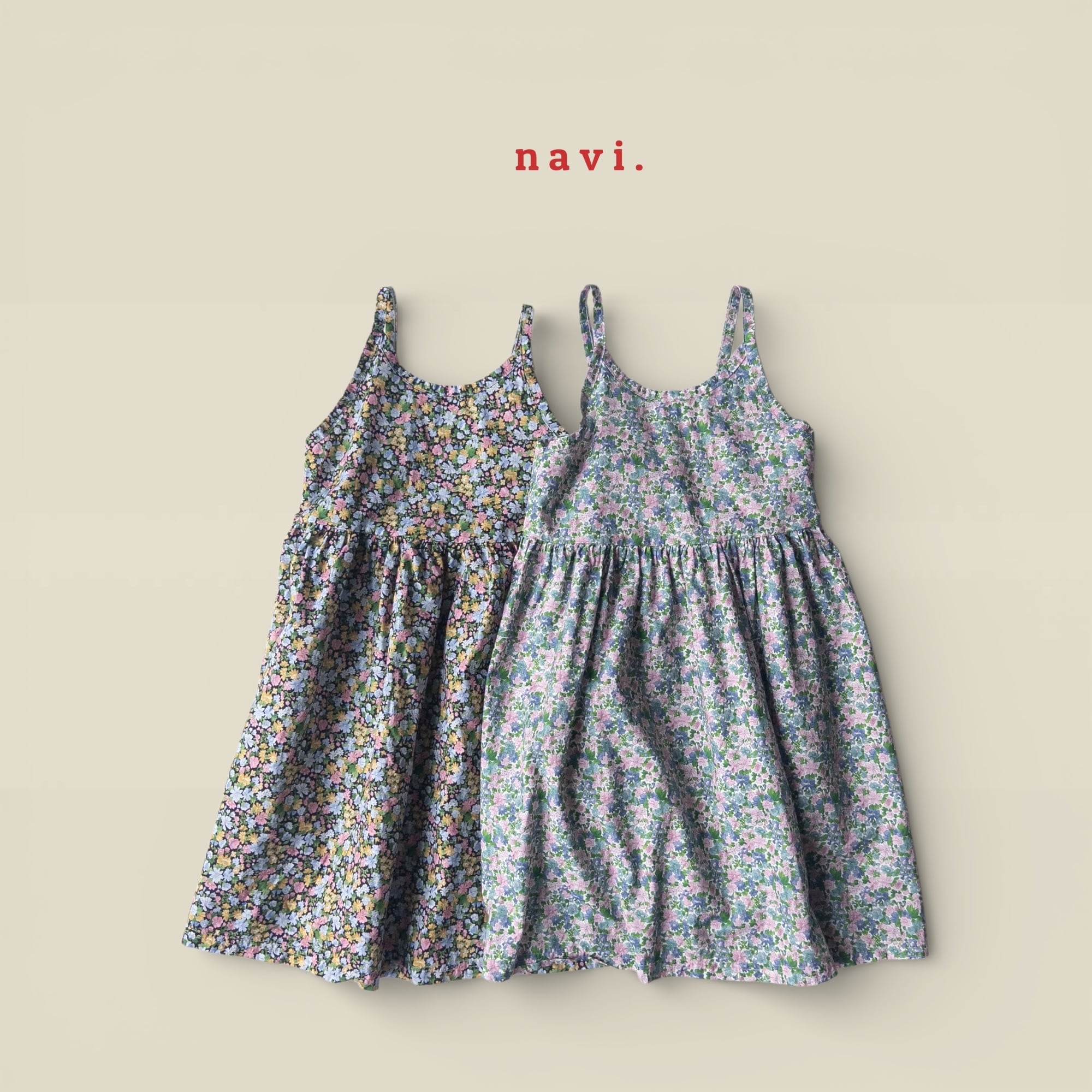 【予約】NAVI 花柄ワンピース 90~160