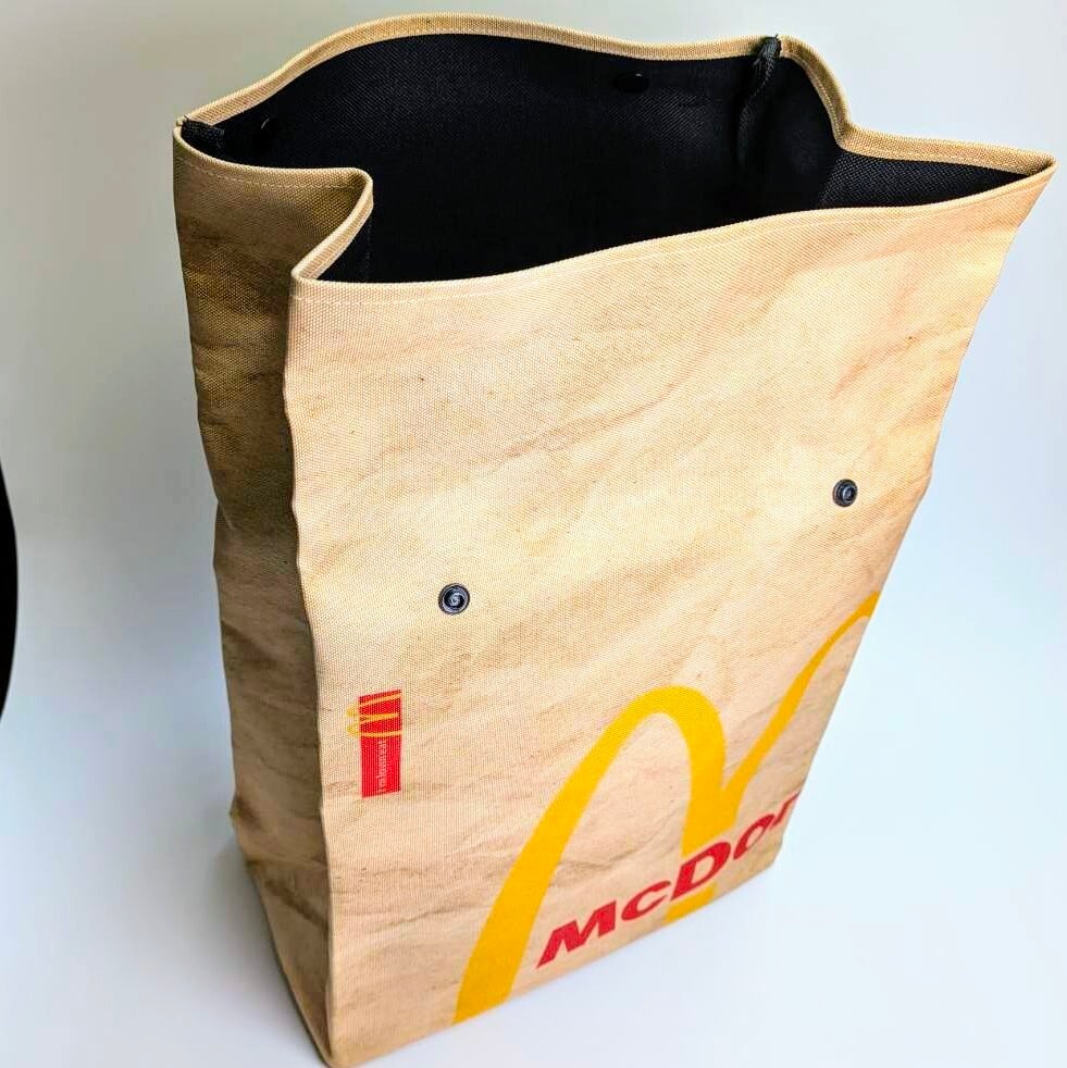再入荷!【マクドナルド (McDonald) ロゴ】 Backpack(バックパック) / リュック / 紙袋風〚アメリカン雑貨 アメトイ〛