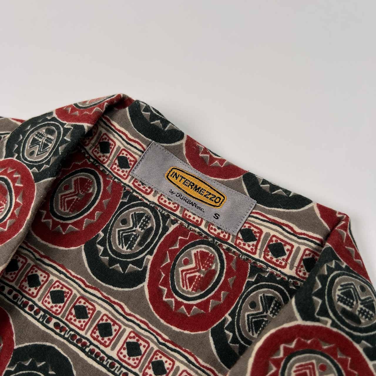 IINTERMEZZO インターメッツォ ダーバン 総柄 開襟 半袖シャツ アロハシャツ サイズ S /オールド/ビンテージ