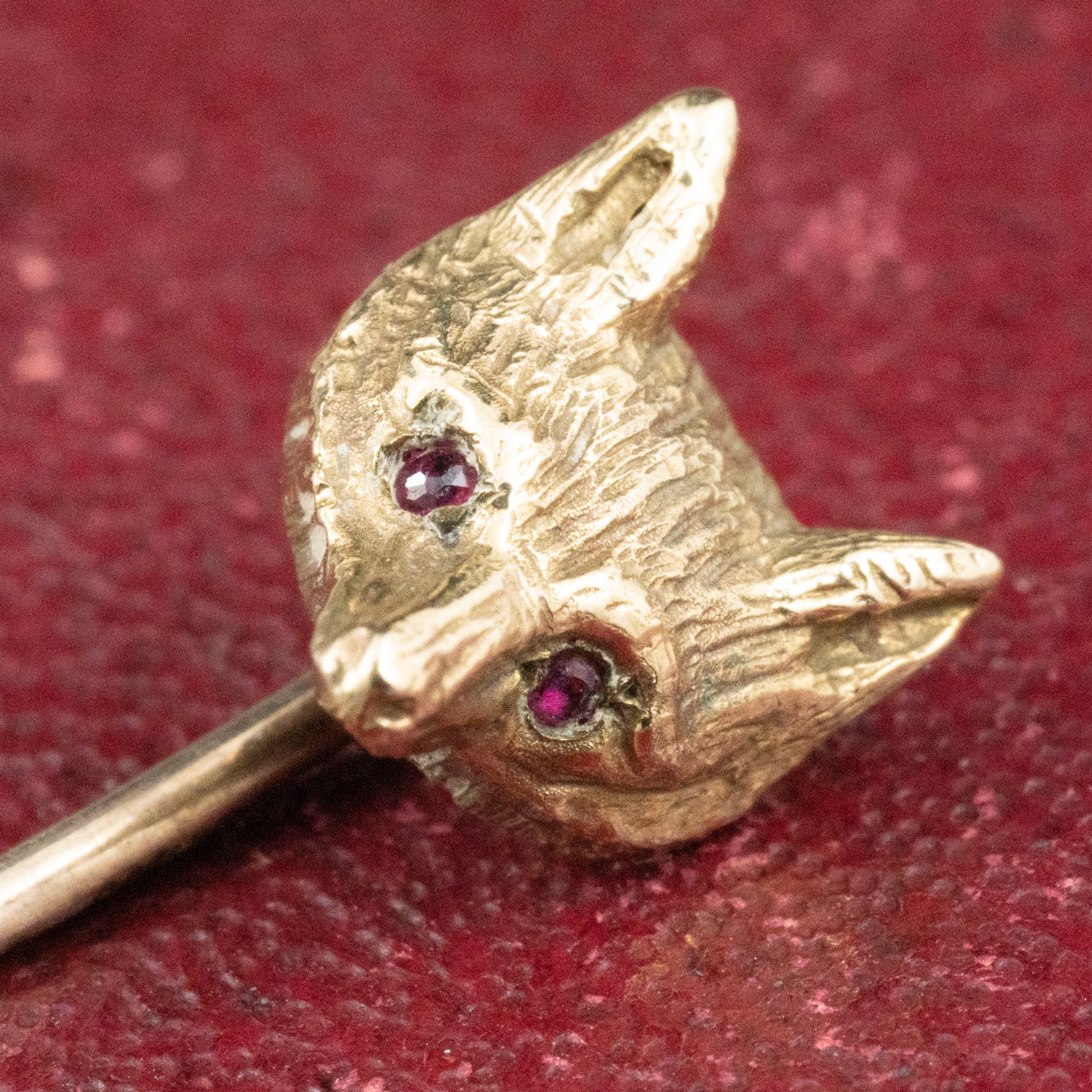 イギリス ヴィンテージ K9 フォックス キツネ ピンブローチ 〜きゅるんとした目がとってもキュート〜 DBR00142