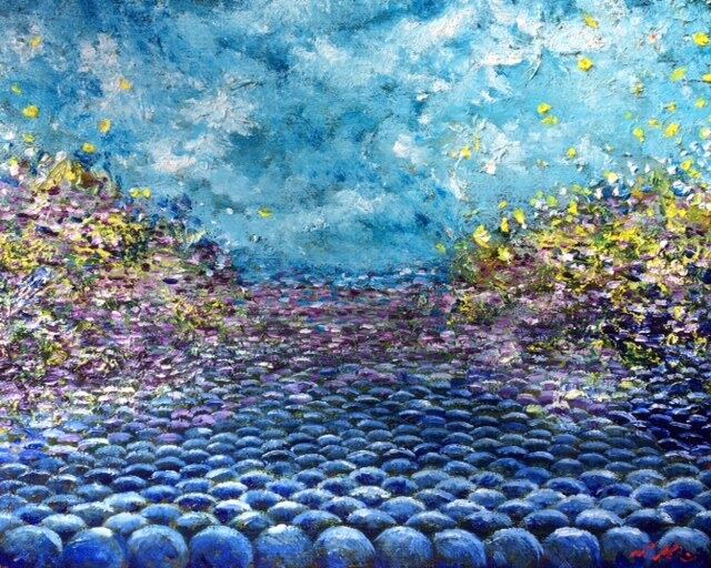 【ジョム様】【絵画 / 油絵】額付き タイトル 心奪われて ジョム様】【絵画 / 油絵】額付き タイトル 心奪われて