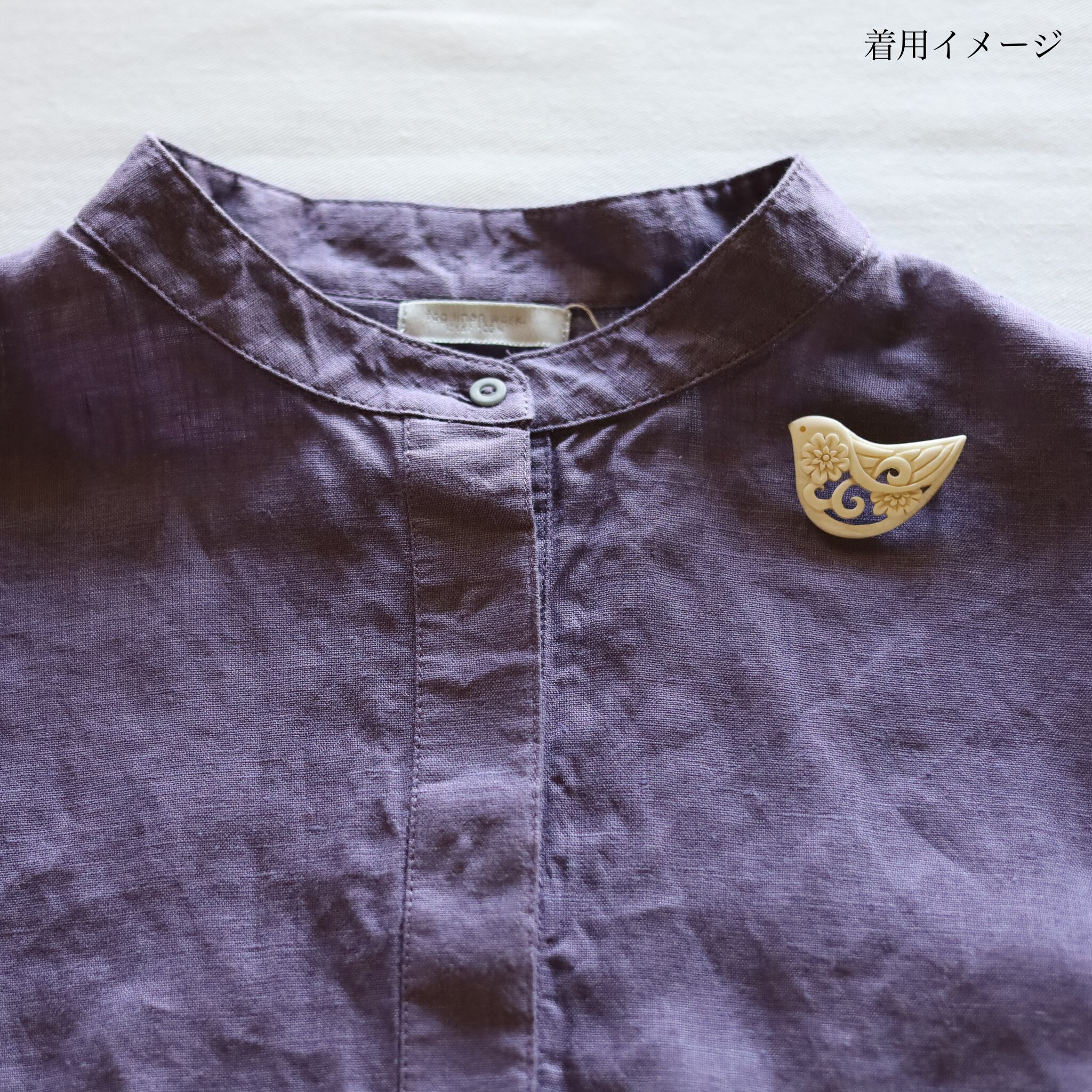 BISOU - 水牛の角ブローチ - classic garden | merle