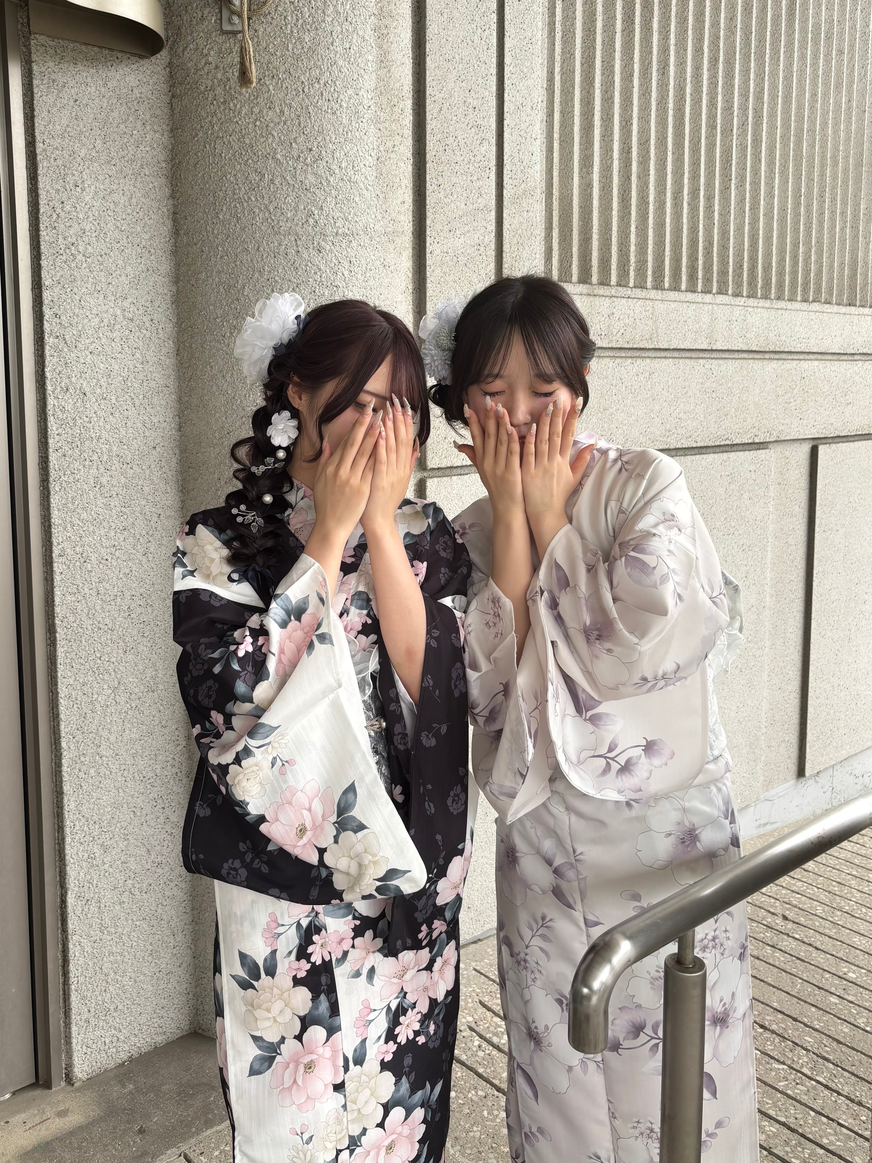 12 Yukata collection ice blue flower & tulle | Hanakanzashi
