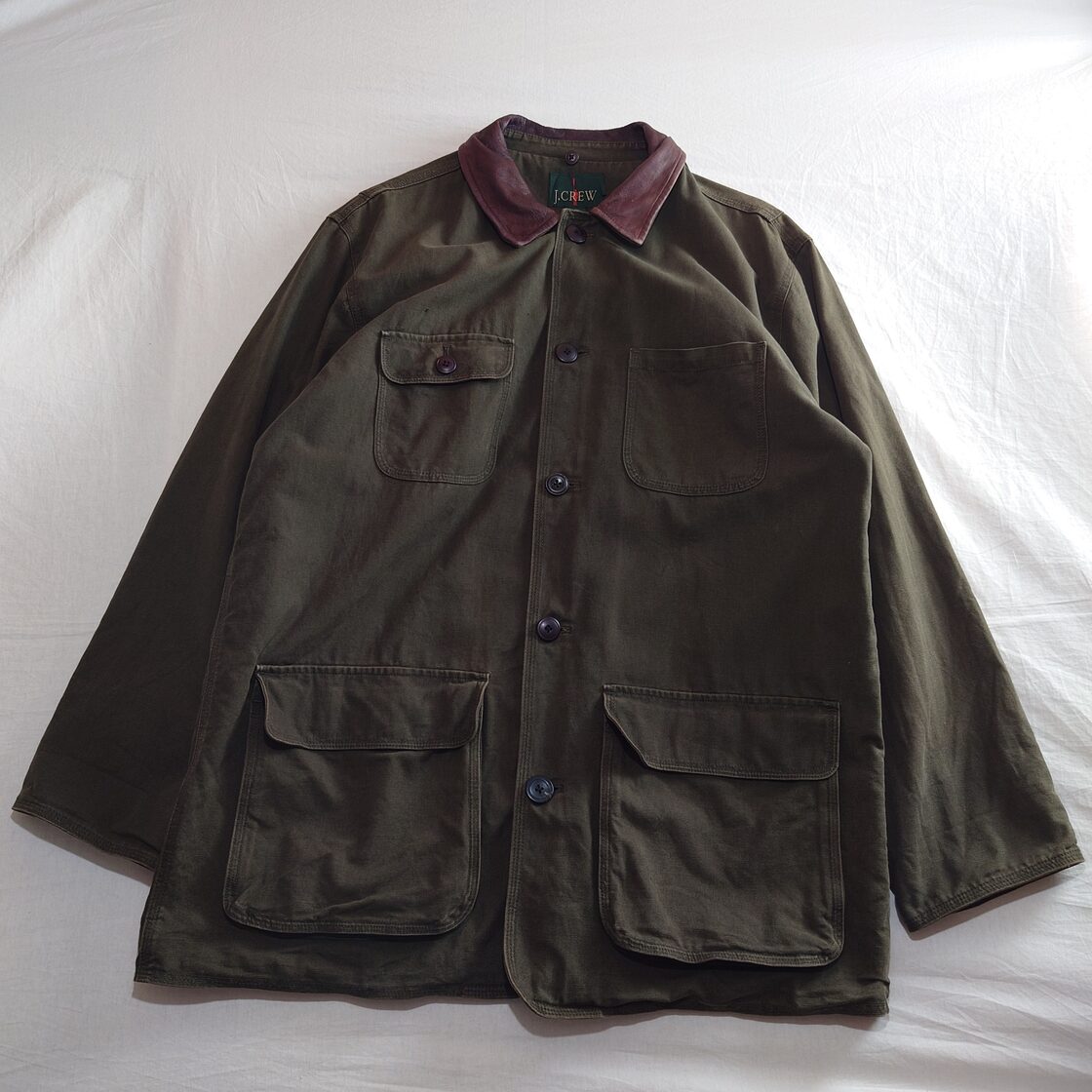 旧タグ80～90s】J.CREW ジェイクルー ハンティングジャケット カーキ 