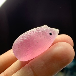 124限定品☆大家族フローライトハリネズミさん