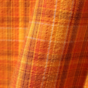 極美品 L オレンジ Puckerware Shirt Patagonia パッカーウェアシャツ パタゴニア  シアサッカー
