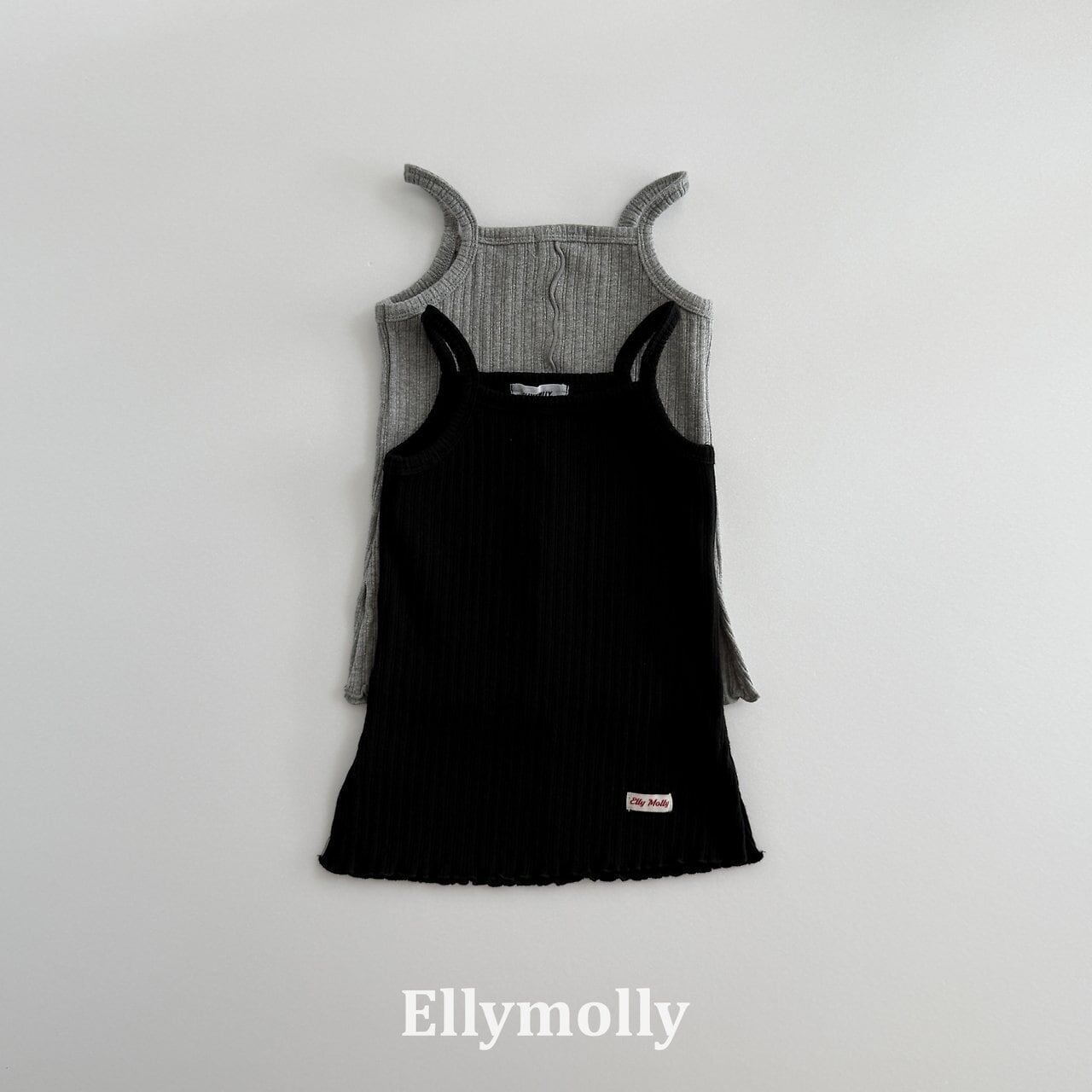【予約】ELLY MOLLY Dudu ribbed layered top