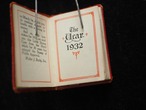 1932年のミニチュアスケジュール手帳(折れ、書き込みあり) 画像9