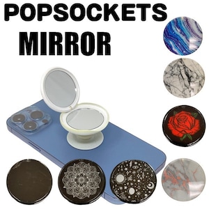 POPSOCKETS ポップソケッツ ミラー付き POPGRIP ポップグリップ 落下防止 スマホスタンド