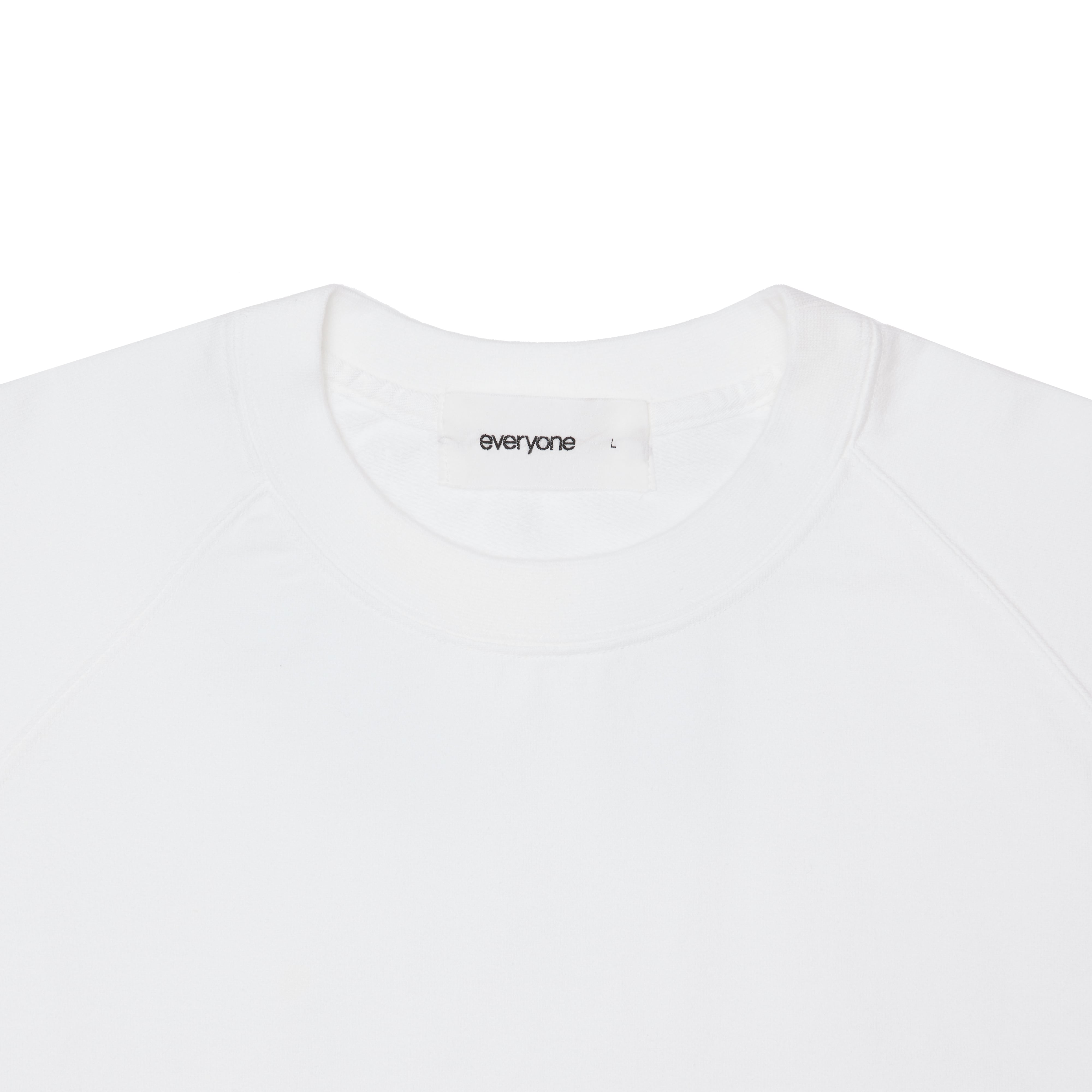 everyone light weight cotton crew neck (WHITE) | everyone