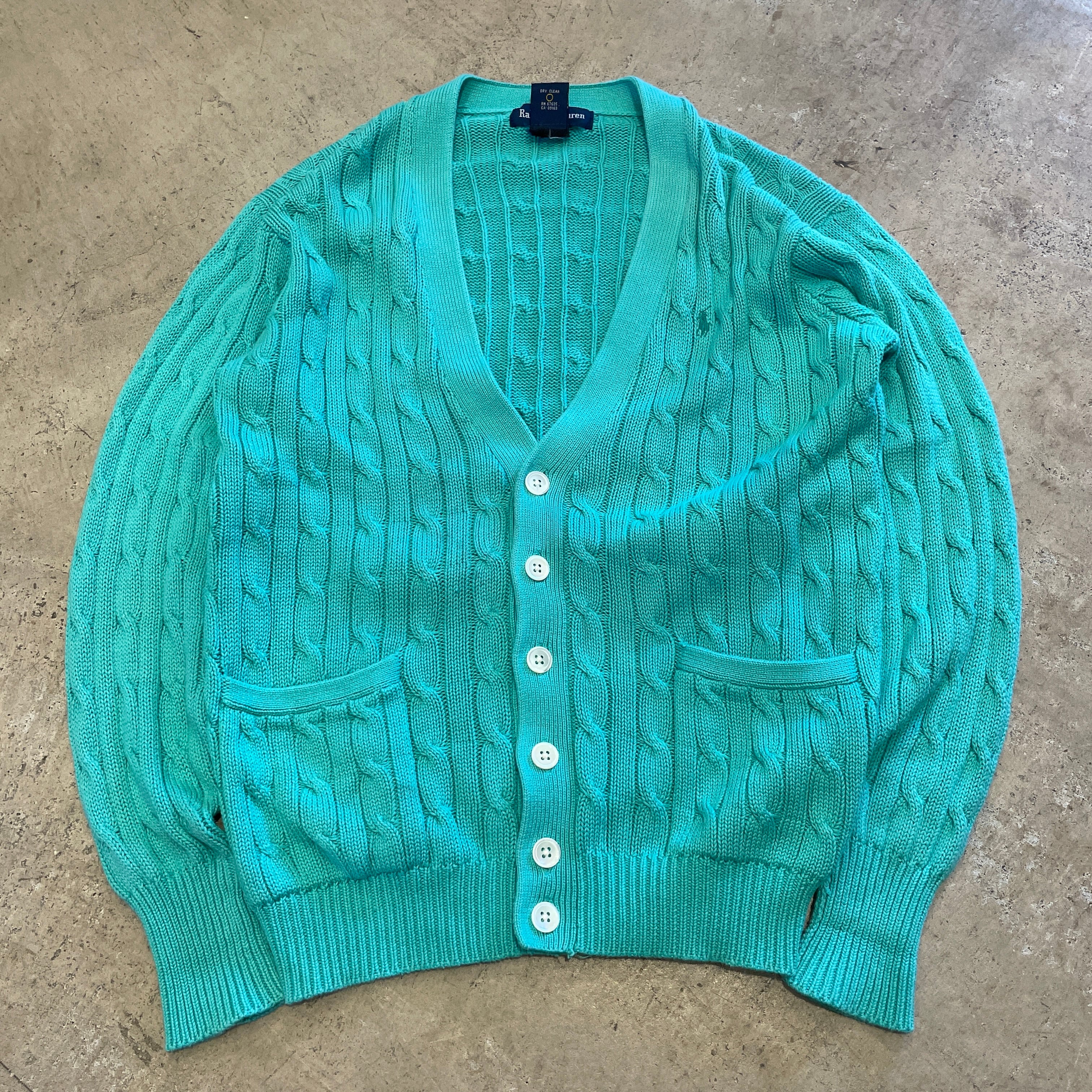 RALPH LAUREN COTTON CARDIGAN 同色ポニー | safarionline