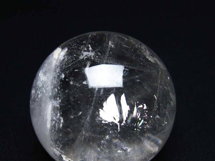 パイン様2点おまとめ 水晶♡ファイアー共生スフィア♡♡No.573 マダガスカル産]ファイアークォーツ丸玉/スフィア - 埼玉県吉川