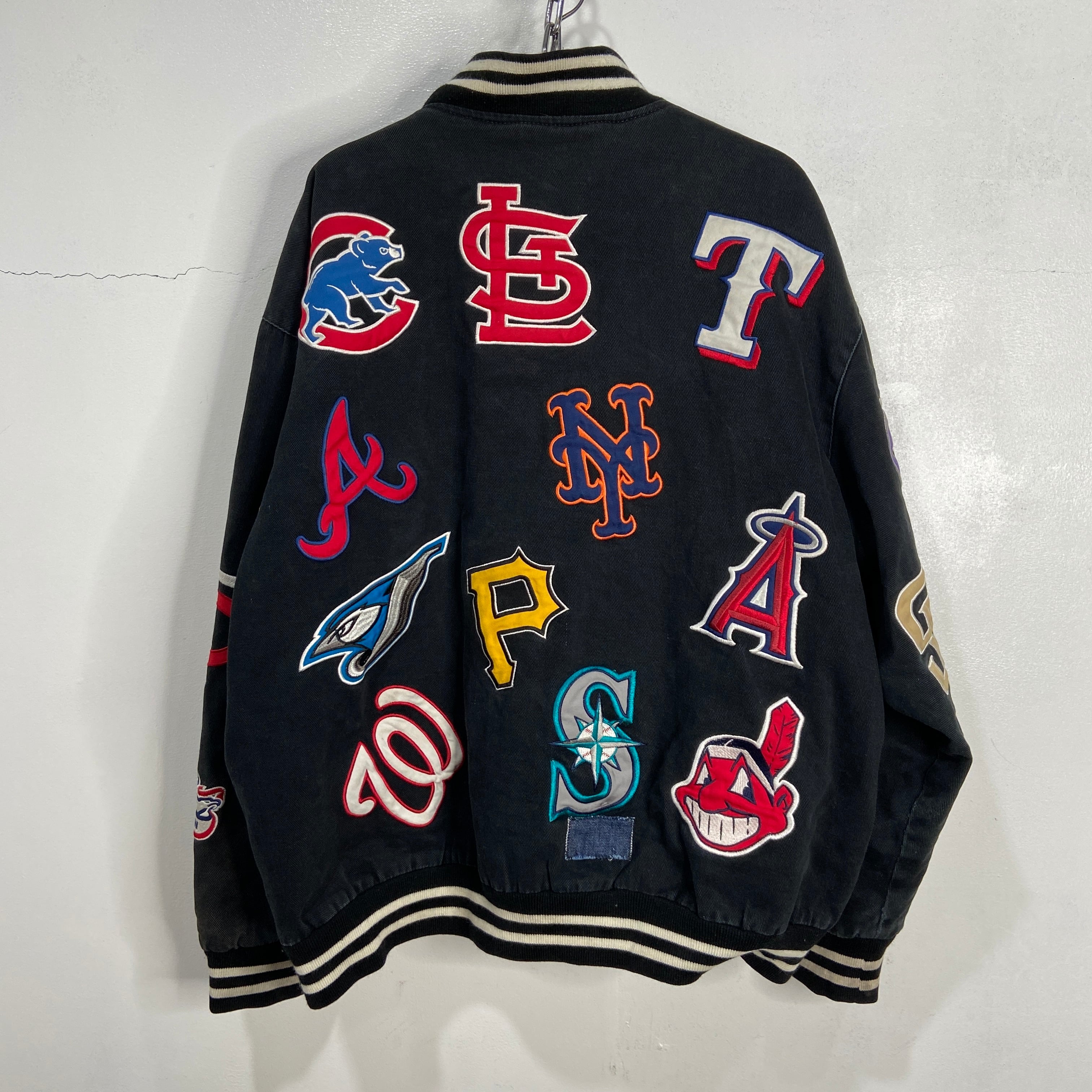 送料無料』90s MLB チームロゴスタジャン ワッペン ジェフハミルトン 