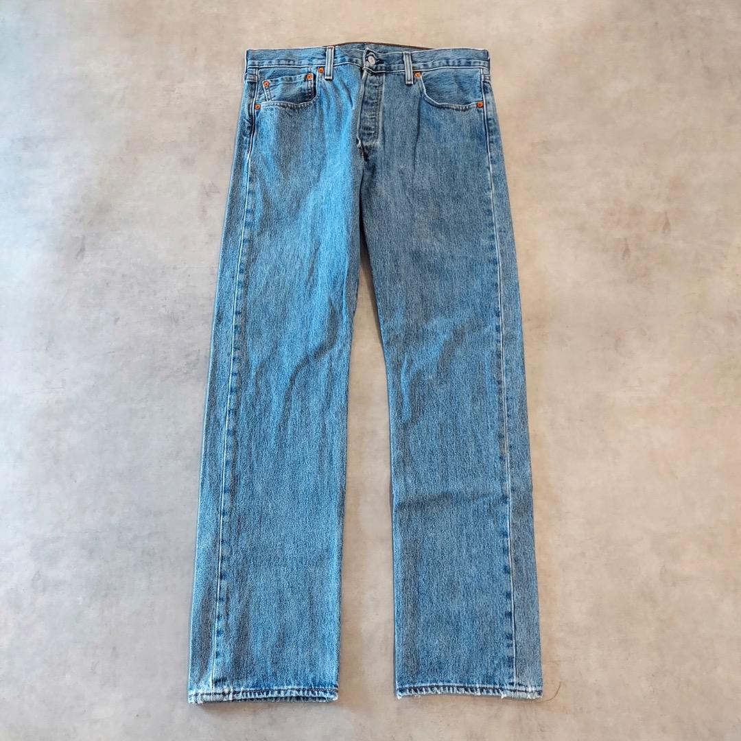 リーバイス501 Levis W34 ブルーデニム 青 古着 ボトム 18145