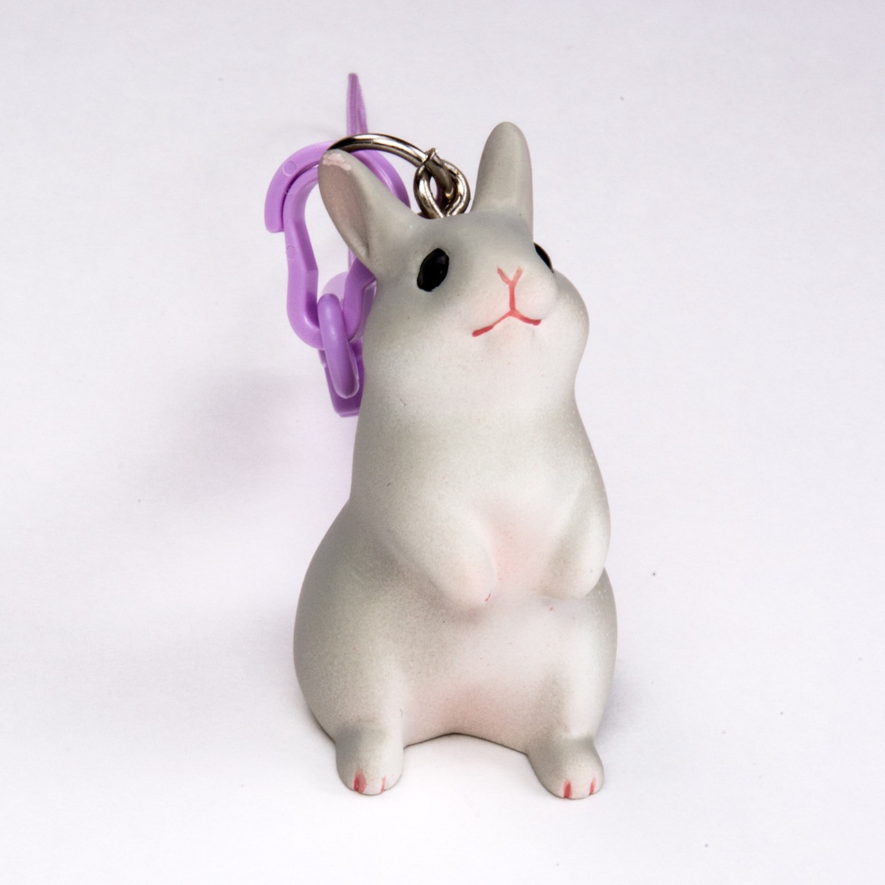 hamuco うさぎ ネザーランドドワーフ ストラップ HS-2003 グレー