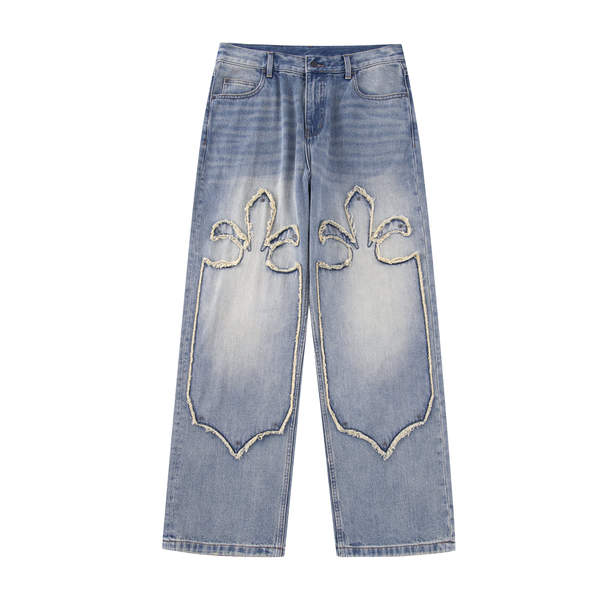 【SUPPLIER】Fleur Cutting Double Knee Denim Pants