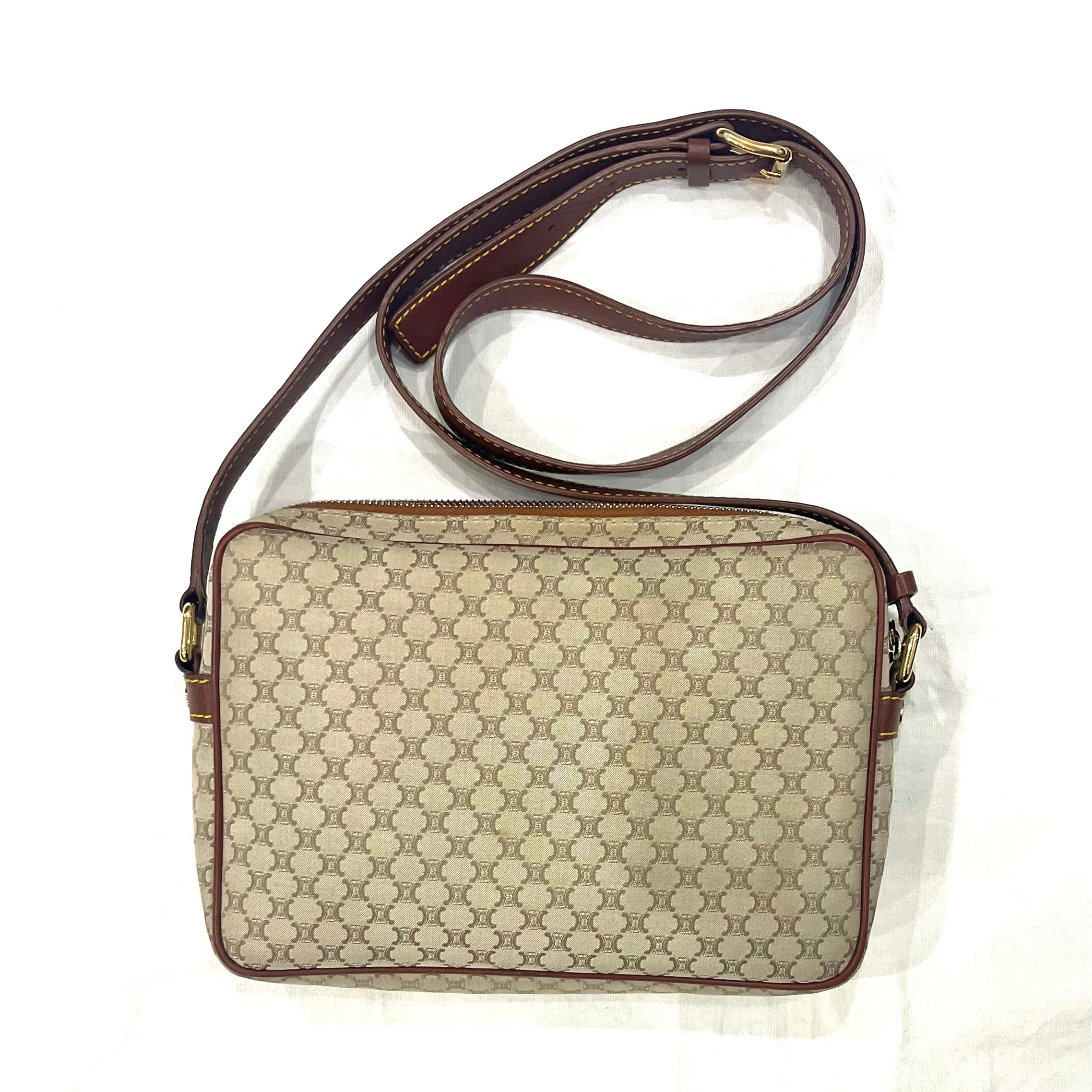 CELINE セリーヌ マカダム柄 ヴィンテージ バッグ 鞄 レディース メンズ SALE【CELINE】2178 セリーヌ BAG ダブルフラップマカダム柄