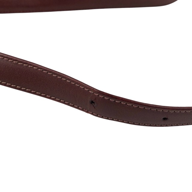 Cartier カルティエ マストライン ショルダーバッグ ボルドー ロゴ レザー 巾着 vintage ヴィンテージ オールド r3iyaj