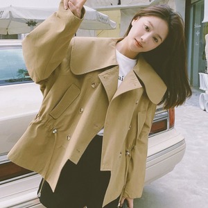 【送料無料】 ジャケット アウター 羽織り ショート 長袖 Vネック 襟付き フレア Aライン ファスナー ベージュ 薄手生地 かわいい 大人可愛い 綺麗 シンプル カジュアル 大人 上品 おしゃれ お洒落 大人女子 こなれ感 コンサバ 定番アイテム 体型カバー 無地 春 女性 レディース 30代 40代 デート お出かけ 女子会 お呼ばれ お茶会 授業参観 休日 アウトドア 着回し 普段使い ファッション スタイル 楽ちん オーバーシルエット 垢抜け 大きい ゆる