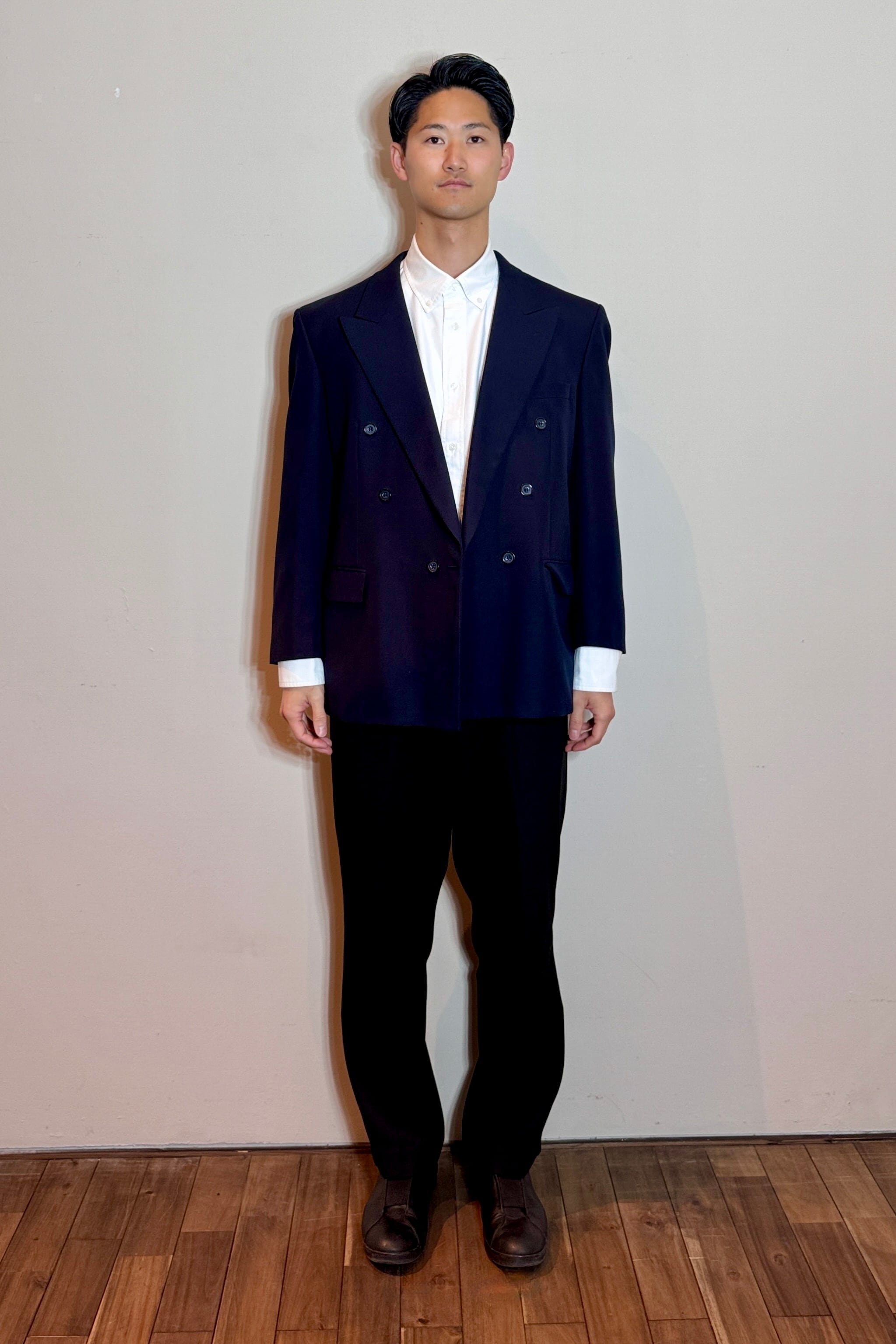 FESTIVE TURO TAILOR ネイビーダブルジャケット | DROOMTUIN_VINTAGE
