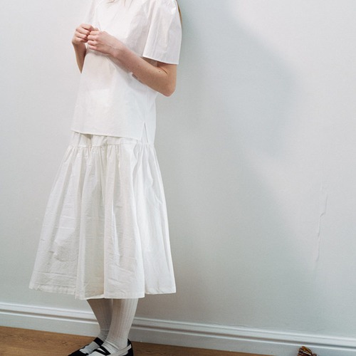 Gathered Flared Skirt  T4480