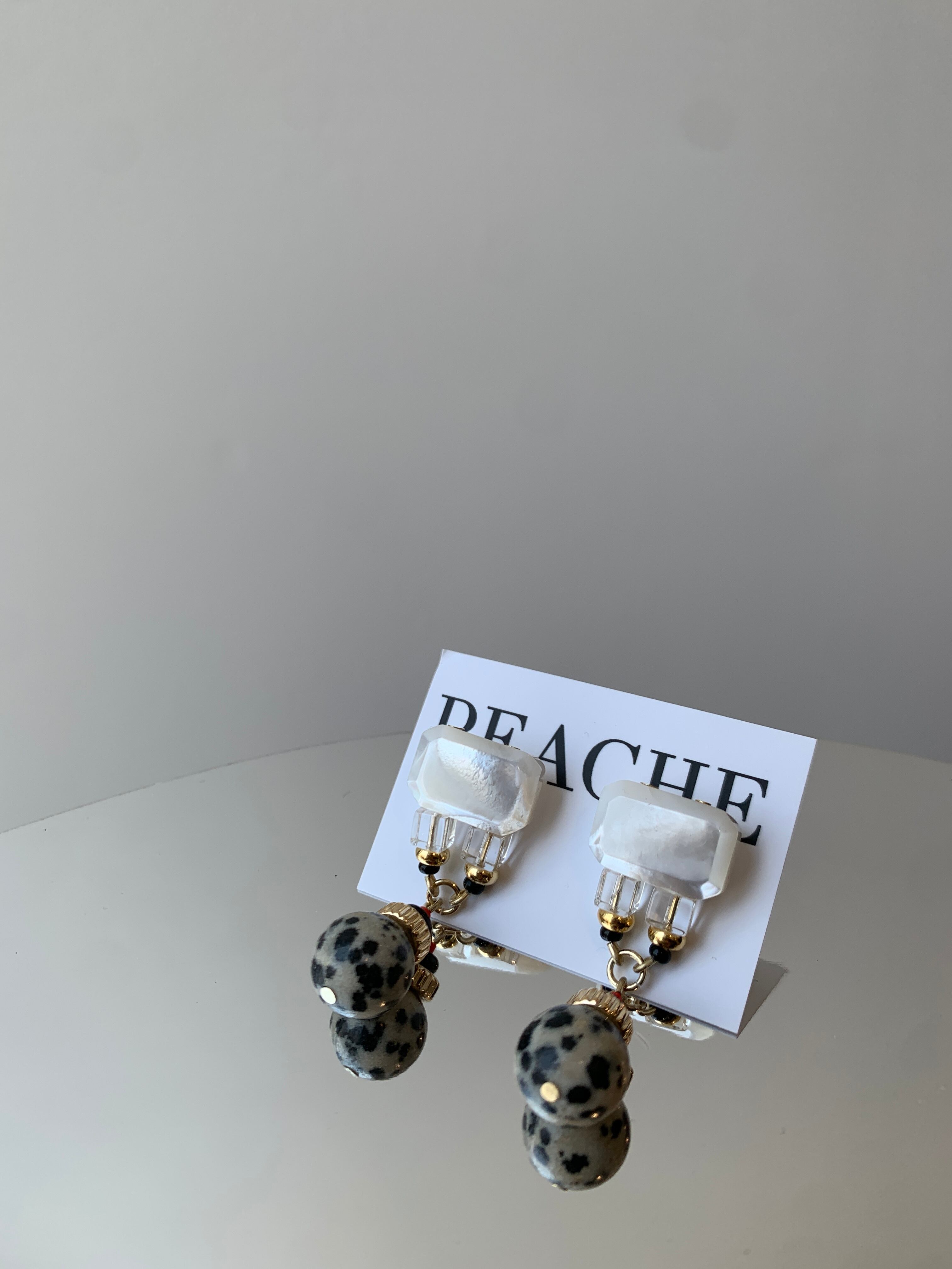 petit white dalmatian gold